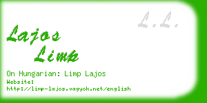 lajos limp business card